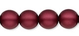 Round Beads 6mm: CZRD6-M116 - Opaque Matte Sangria - 25 pieces