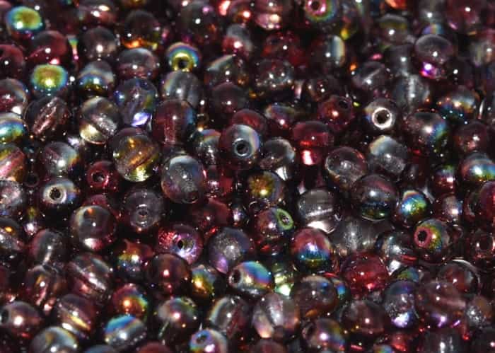 Round Beads 8mm: CZRD8-00030-95200 - Magic Wine - 25 pieces