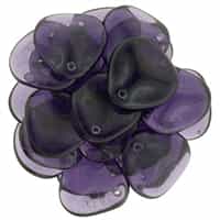 Czech Rose Petals 14/13mmï¿½- CZRP-2051 - Tanzanite - 12 Petals