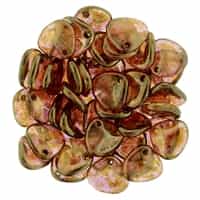 Rose Petals 8/7mm - CZRP8-65491 - Luster Rose/Gold Topaz - 25 Petals