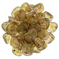 Rose Petals 8/7mm - CZRP8-CT0003 - Crystal - Copper Picasso - 25 Petals