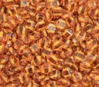 Czech Silky 2-Hole Beads 6x6mm - CZS-10100 - Topaz - 25 count