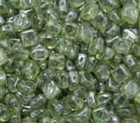 Czech Silky 2-Hole Beads 6x6mm - CZS-T0110-14400 - Shimmer - 25 count