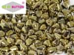 CZSBB-00030-26640 - Spiky Button Beads - Crystal Full Amber - 25 Beads