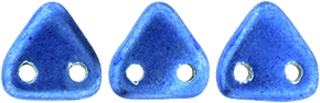 CzechMates Two Hole Trangles 6mm: CZT-04B05 - ColorTrends: Saturated Metallic Navy Peony - 25 count