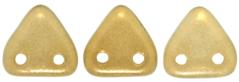 CzechMates Two Hole Trangles 6mm: CZT-29270 - Halo - Linen