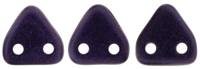 CzechMates Two Hole Trangles 6mm: CZT-79022 - Metallic Suede - Dark Purple - 25 count