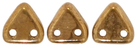 CzechMates Two Hole Trangles 6mm: CZT-90215 - Bronze