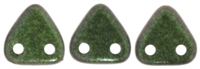 CzechMates Two Hole Trangles 6mm: CZT-94103 - Polychrome - Olive Mauve - 25 count