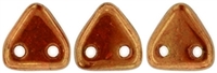 CzechMates Two Hole Trangles 6mm: CZT-B9004 - Sunset Maple