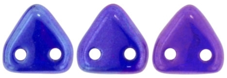 CzechMates Two Hole Trangles 6mm: CZT-E3009 - Cobalt - Vega