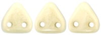 CzechMates Two Hole Trangles 6mm: CZT-P14413 - Opaque - Luster Champagne