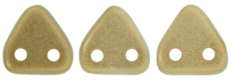 CzechMates Two Hole Trangles 6mm: CZT-P29270 - Halo Ethereal - Linen - 25 count