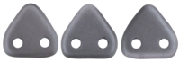 CzechMates Two Hole Trangles 6mm: CZT-P29403 - Satin - Grey - 25 count