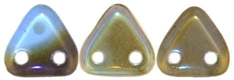 CzechMates Two Hole Trangles 6mm: CZT-Z3005 - Sapphire - Celsian