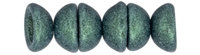 CZTC-79051 - Czech Teacup 2/4mm Beads - Metallic Suede - Light Green - 4 Grams - Approx 60 Count