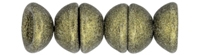 CZTC-79080 - Czech Teacup 2/4mm Beads - Metallic Suede - Gold - 4 Grams - Approx 60 Count