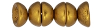 CZTC-K0174 - Czech Teacup 2/4mm Beads - Matte - Metallic Antique Gold - 4 Grams - Approx 60 Count