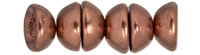 CZTC-K0178 - Czech Teacup 2/4mm Beads - Matte - Metallic Bronze Copper - 4 Grams - Approx 60 Count