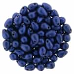 CZTD-94203 - Czech Tear Drops 6/4mm: Chrome - Blue - 25 Count