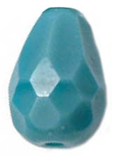 CZTD10X7-6390 - Tear Drop 10/7mm: Opaque Turquoise - 1 Count