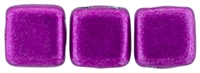 CzechMates Two Hole Tile 6mm - CZTWN06-05A10 - ColorTrends: Saturated Metallic Spring Crocus - 25 Beads