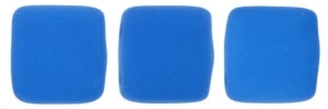 CzechMates Two Hole Tile 6mm - CZTWN06-25127 - Neon Electric Blue - 25 Beads