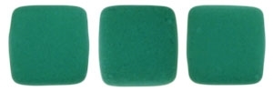 CzechMates Two Hole Tile 6mm - CZTWN06-25128 - Neon Emerald - 25 Beads
