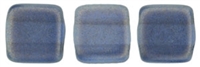 CzechMates Two Hole Tile 6mm - CZTWN06-29264 - Halo - Ultramarine - 25 Beads