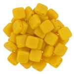 CzechMates Two Hole Tile 6mm Sunflower Yellow 25 Beads