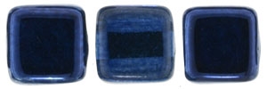 CzechMates Two Hole Tile 6mm - CZTWN06-K5308 - Mirror - Denim - 25 Beads