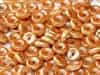 CZWB-03000-29123 - 6mm Wheel Bead Chalk White Full Apricot Medium - 25 Count