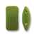 CarrierDuo-5341 - 9x17 Two Hole Carrier Duo Beads - Wasabi Green - 10 Count