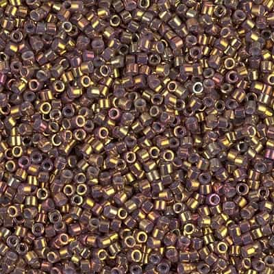 Miyuki Delica Seed Beads 5g 11/0 DB1010 MR Bronze/Gold/Green