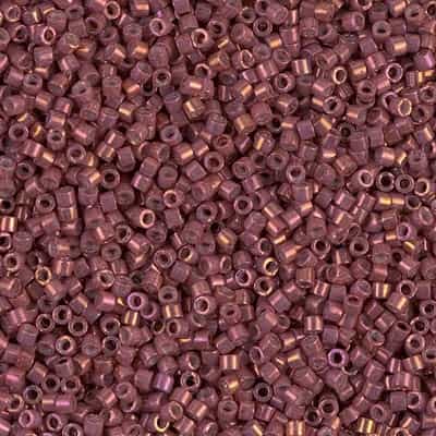 Miyuki Delica Seed Beads 5g 11/0 DB1016 MR Berry/Gold