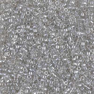 Miyuki Delica Seed Beads 5g 11/0 DB1231  TL Grey Mist