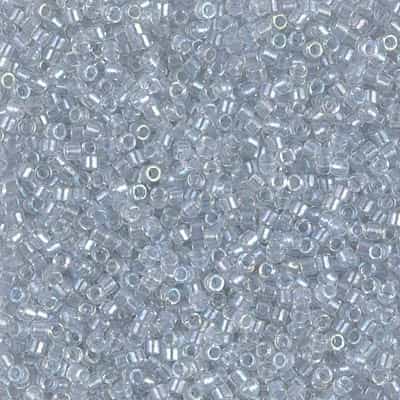 Miyuki Delica Seed Beads 5g 11/0 DB1677 TR ICL Silver Smoke