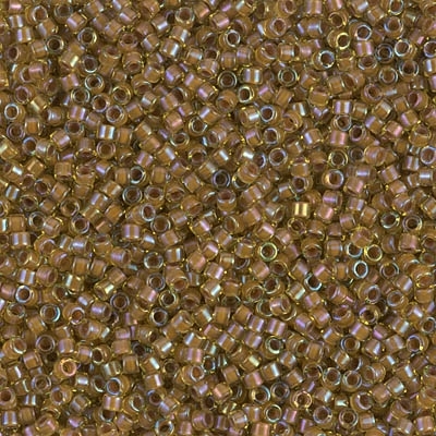 Miyuki Delica Seed Beads 5g 11/0 DB1738 ICL R Peridot/Amber