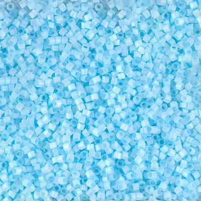 Miyuki Delica Seed Beads 5g 11/0 DB1859 Satin Inside Dyed Pale Blue