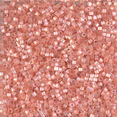 Miyuki Delica Seed Beads 5g 11/0 DB1863 Satin Inside Dyed Light Peachy Fuzz
