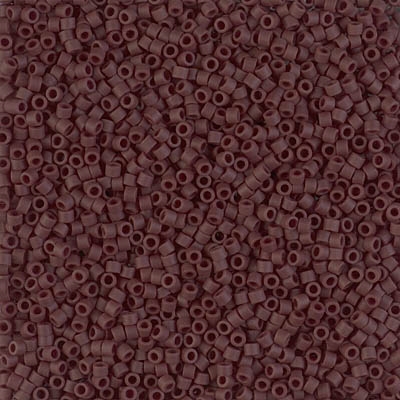 Miyuki Delica Seed Beads 5g 11/0 DB1910 Opaque Matte Dark Brown