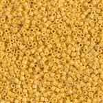 Miyuki Delica Seed Beads 5g 11/0 DB2102 Duracoat Opaque Dyed Light Honey Mustard