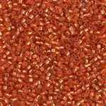 Miyuki Delica Seed Beads 5g 11/0 DB2158 Duracoat Silver Lined Dyed Outrageous Orange