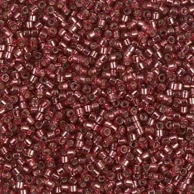 Miyuki Delica Seed Beads 5g 11/0 DB2160 Duracoat SL Dyed Raspberry