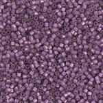 Miyuki Delica Seed Beads 5g 11/0 DB2182 Duracoat Silver Lined Matte Dyed Purple Plum