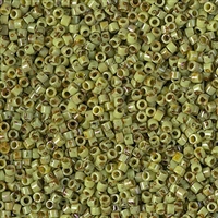 Miyuki Delica Seed Beads 5g 11/0 DB2265 Picasso Key Lime