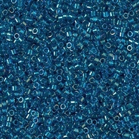 Miyuki Delica Seed Beads 5g 11/0 DB2385 Inside Color Lined Dyed Paradise Blue
