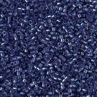Miyuki Delica Seed Beads 5g 11/0 DB2386 Inside Color Lined Dyed Lapis Stone