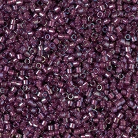 Miyuki Delica Seed Beads 5g 11/0 DB2390 Inside Color Lined Dyed Sparkling Grape