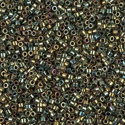 Miyuki Delica Seed Beads 5g 11/0 DB0024 MR Lt Green/Aqua/Bronz